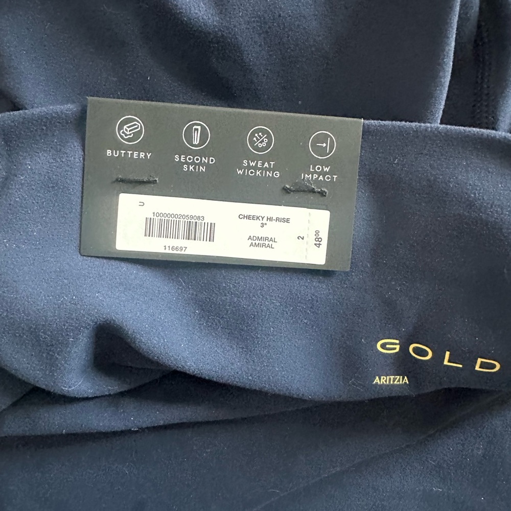 Aritzia Navy Tank and Shorts Set - Picture 3 of 3